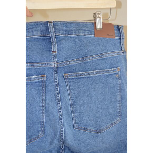 Madewell 10 Skinny Jean Button Fly Raw Hem Size 34 - Picture 5 of 6